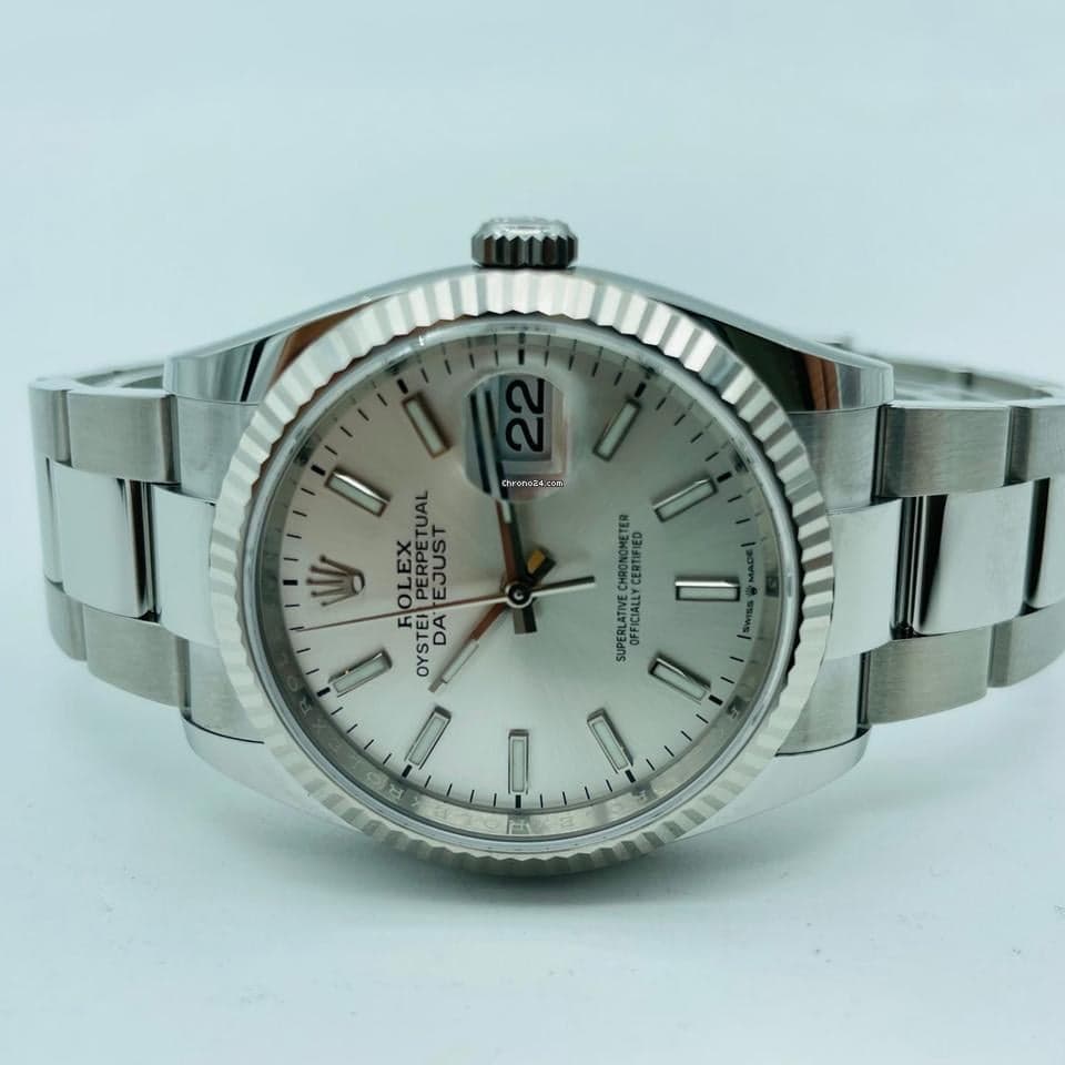 Rolex Datejust 36 Rolex Datejust 36mm « Silver Dial » 2022 Fullset - Thumbnail 3