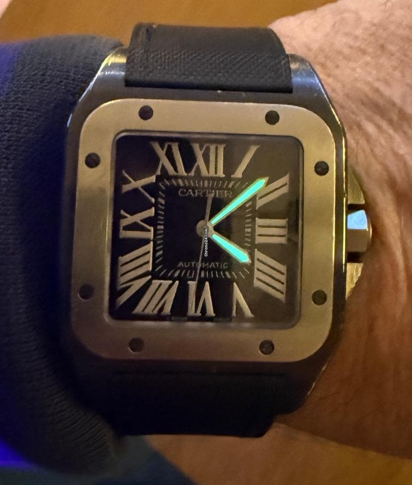 Cartier Santos 100 Serviced August 2025, service documents and box - Thumbnail 14