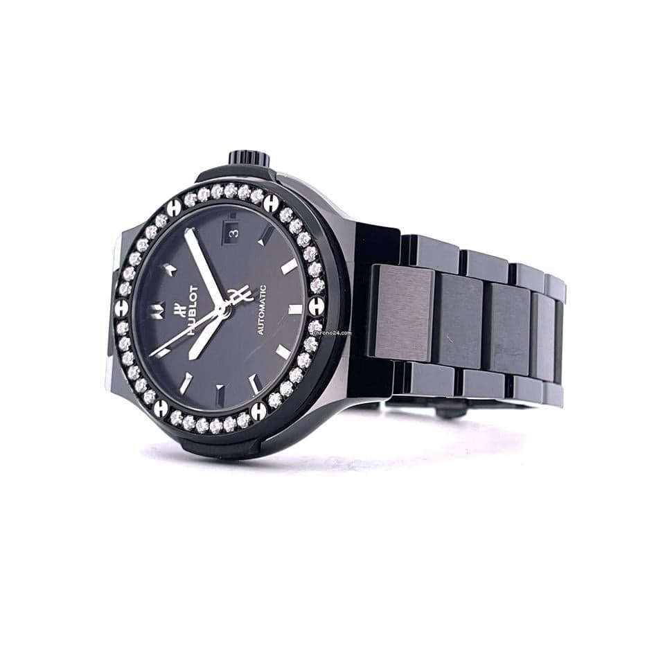 Hublot Classic Fusion Black Magic Diamonds / Ceramic / 38 mm / Full Set / very good Condition / 2024 - Thumbnail 3