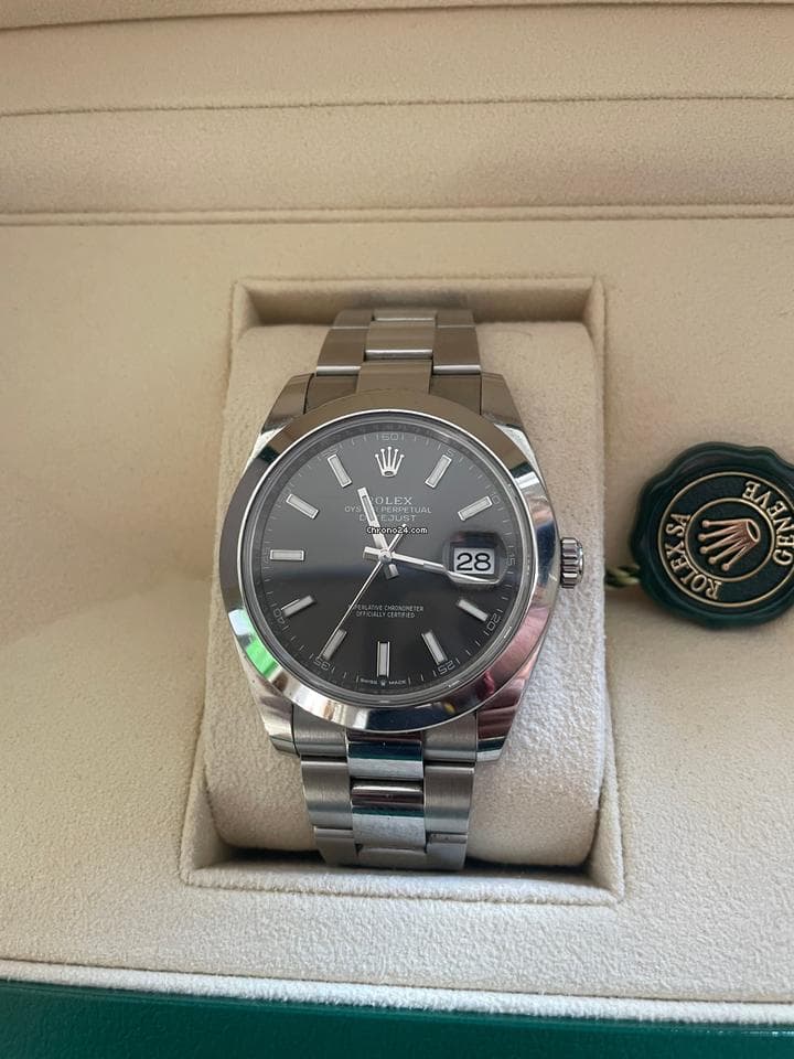 Rolex Datejust 41 Rhodium Dial | Oyster | Anno 2024 | Fullset+Keysring - Image 1