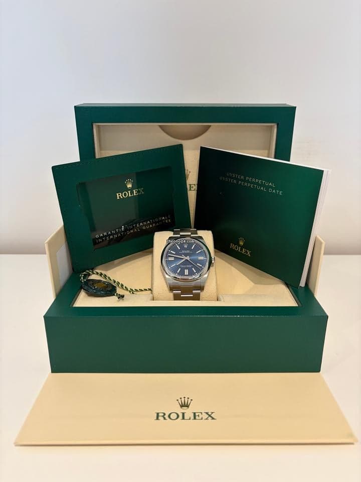 Rolex Oyster Perpetual 41 Full Set Rolex Oyster perpetual 41 blue (2023)