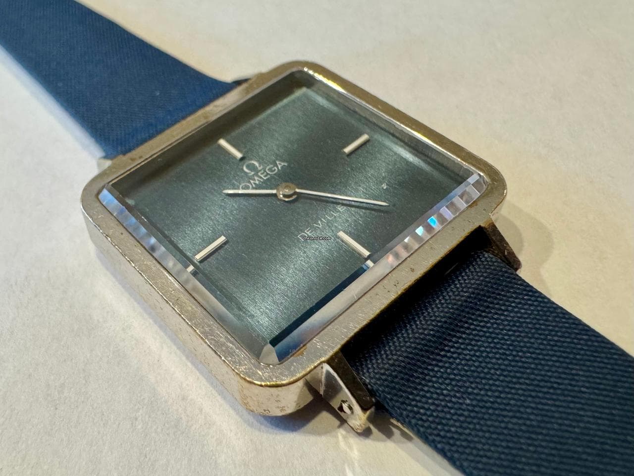 Omega De Ville Donker blauw, lopende Omega De Ville (nieuw orgineel bandje) - Thumbnail 4