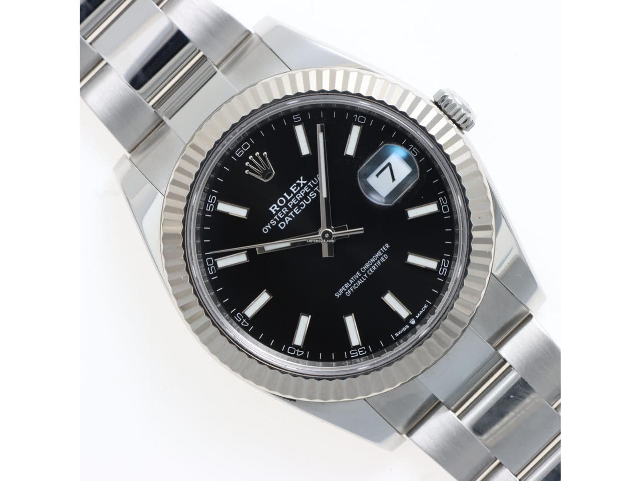 Rolex Datejust 41 Ref. 126334 Black Dial Full Set Year 2022 Italian Card - Image 1