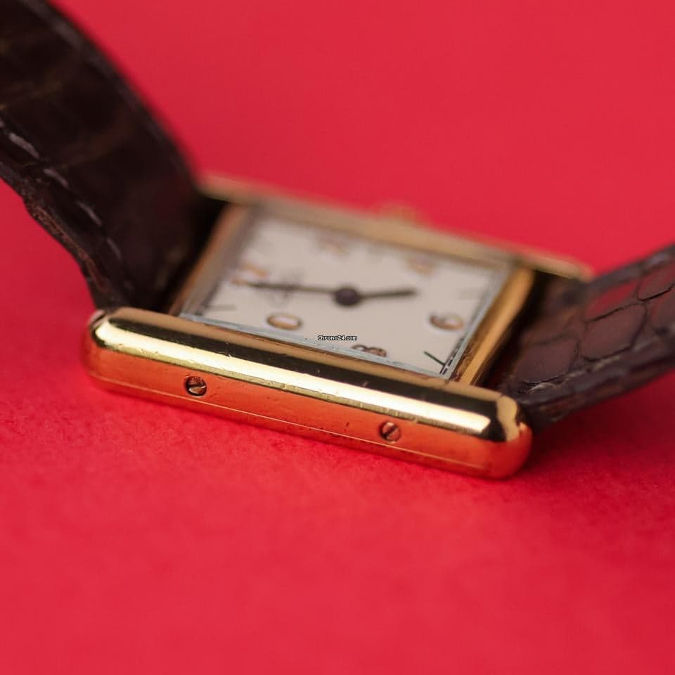 Cartier Tank Vermeil Cream Logo Dial - Thumbnail 7