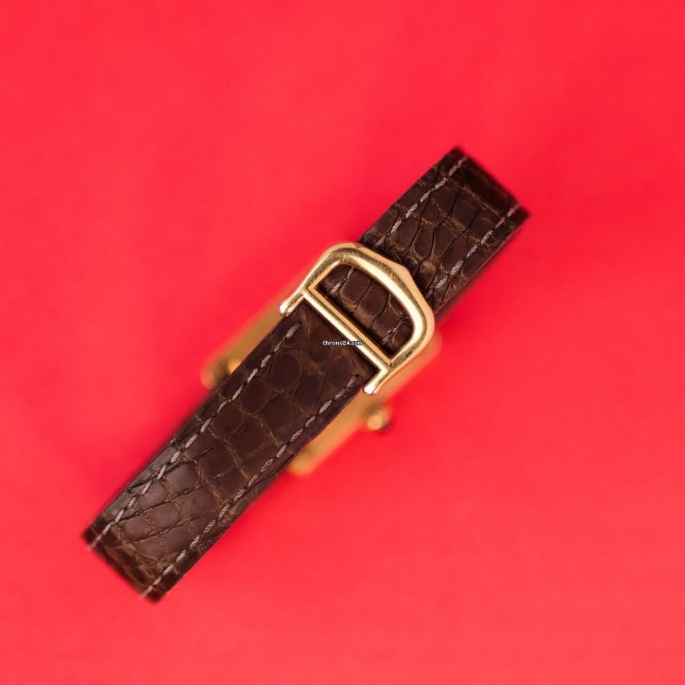 Cartier Tank Vermeil Cream Logo Dial - Thumbnail 13