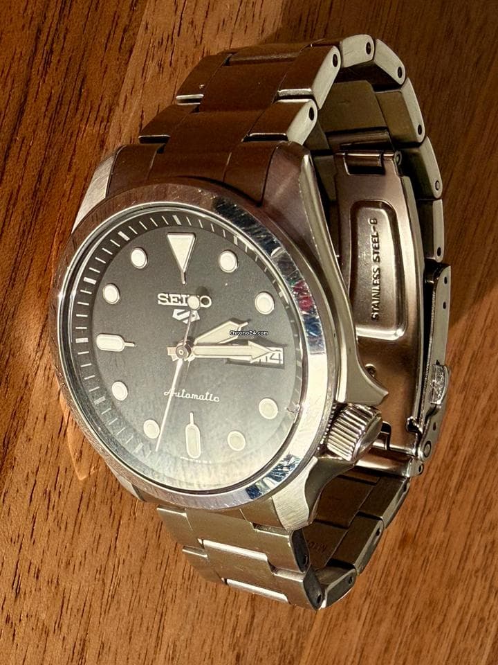 Seiko 5 Sports  Black Automatic SRPE55K1 - Thumbnail 6
