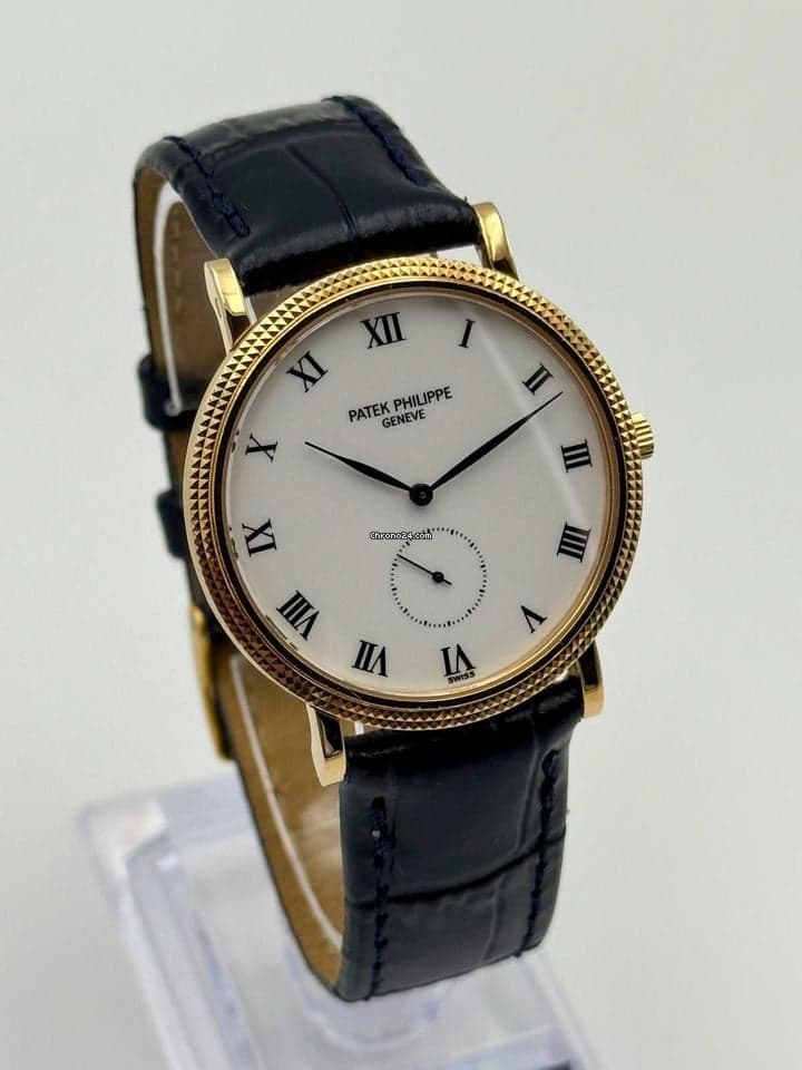 Patek Philippe Calatrava 33 18k GOLD - Porcelain Dial - TOP CONDITION/TOP ZUSTAND - Thumbnail 2