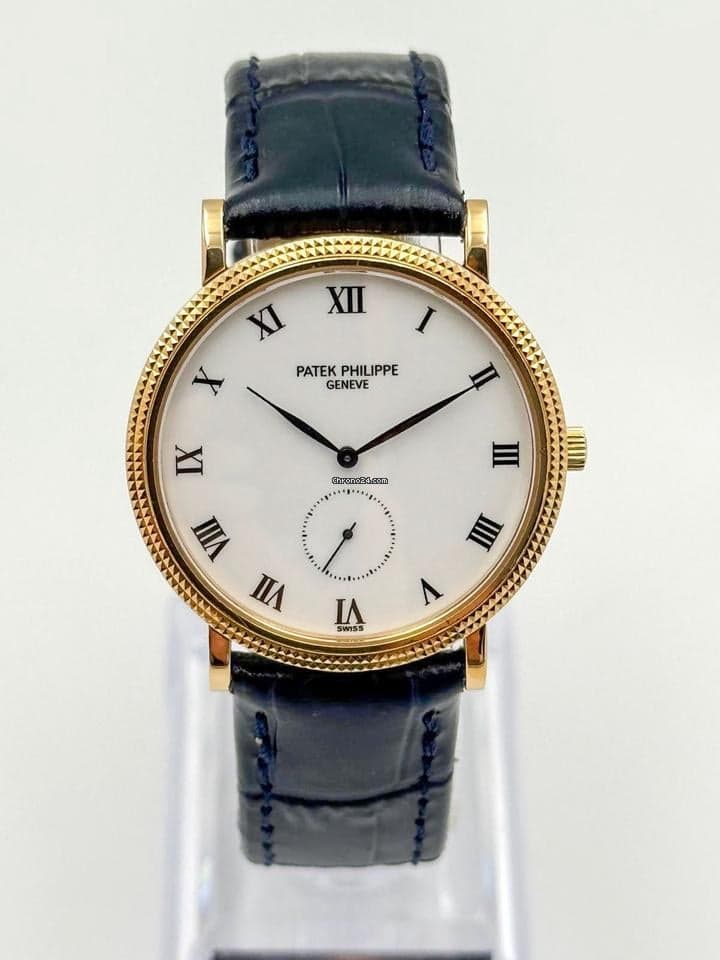 Patek Philippe Calatrava 33 18k GOLD - Porcelain Dial - TOP CONDITION/TOP ZUSTAND - Thumbnail 3