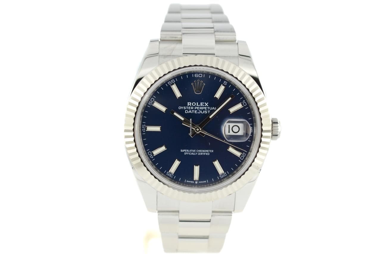 Rolex Datejust 41 126334 blue/oyster ''Full set 2021'' Like new! - Image 1