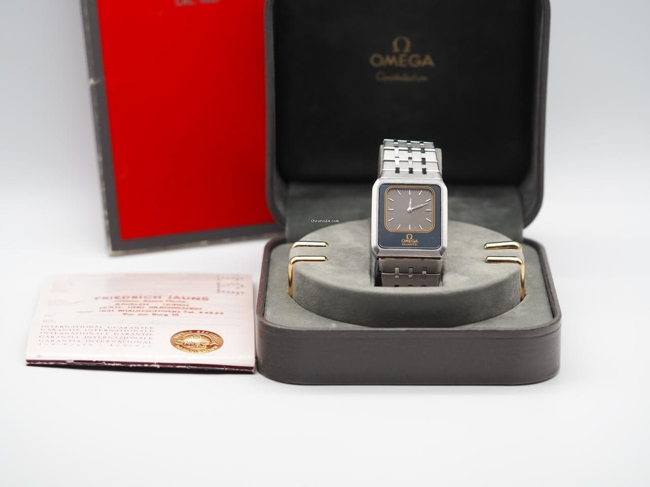 Omega Reverso „Equinoxe“ Ref. 186.0013, Kaliber 1655, Full Set aus 1984, for parts - Image 1