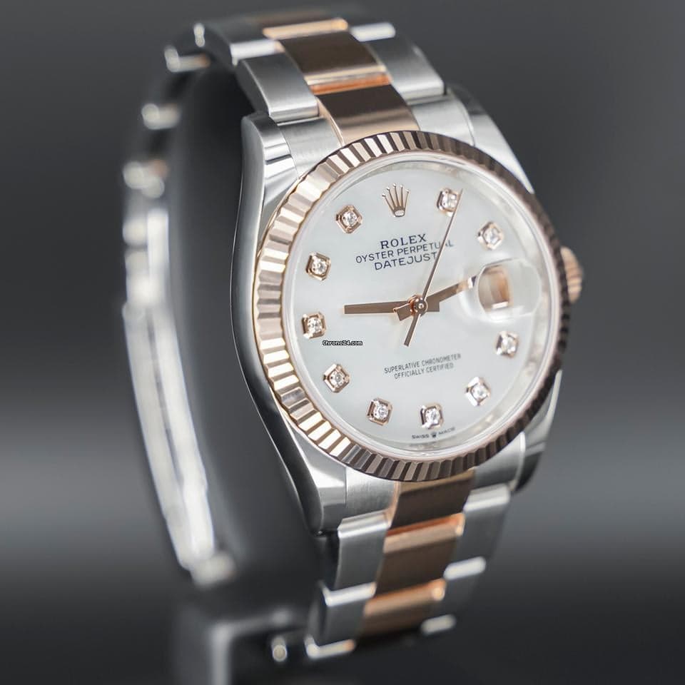 Rolex Datejust 36 Stahl/Rosegold MOP 2024 FULLSET - Thumbnail 5