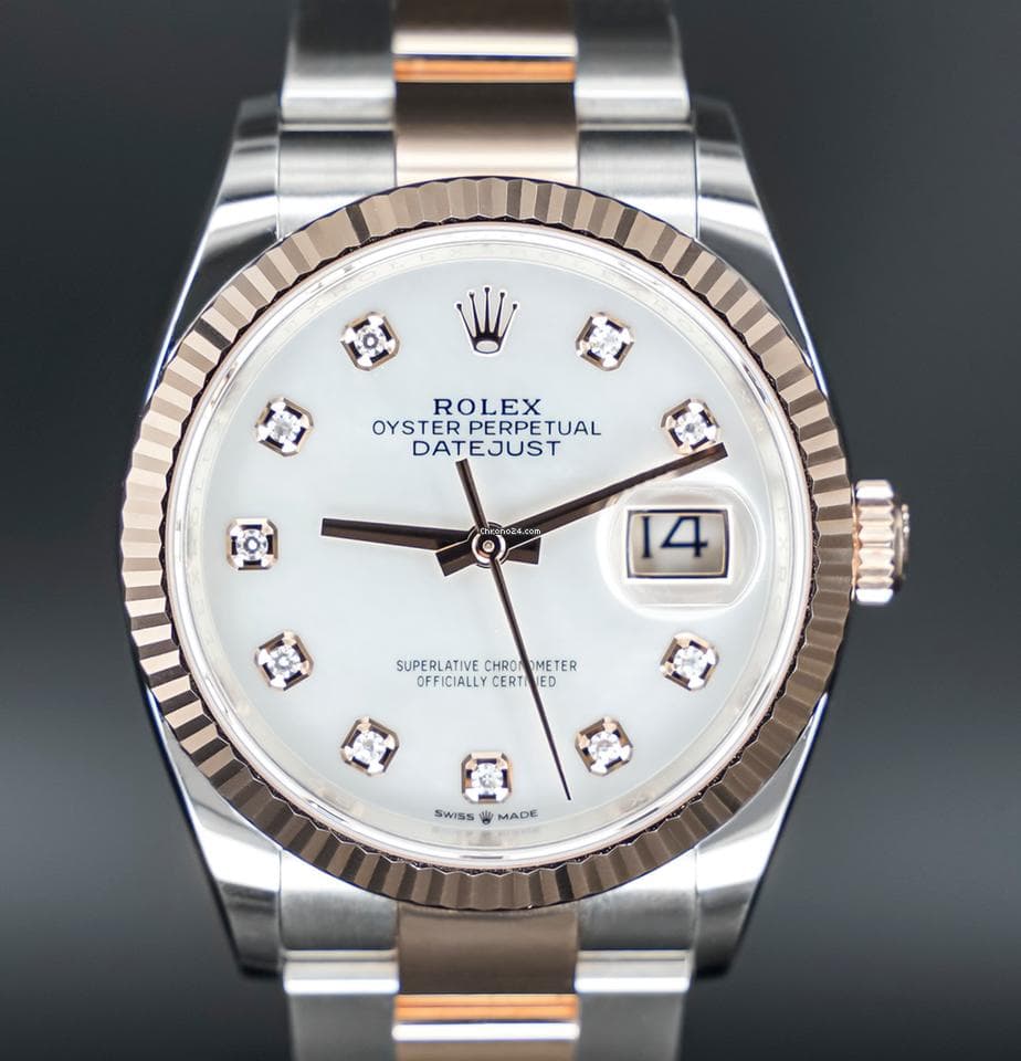 Rolex Datejust 36 Stahl/Rosegold MOP 2024 FULLSET - Thumbnail 2