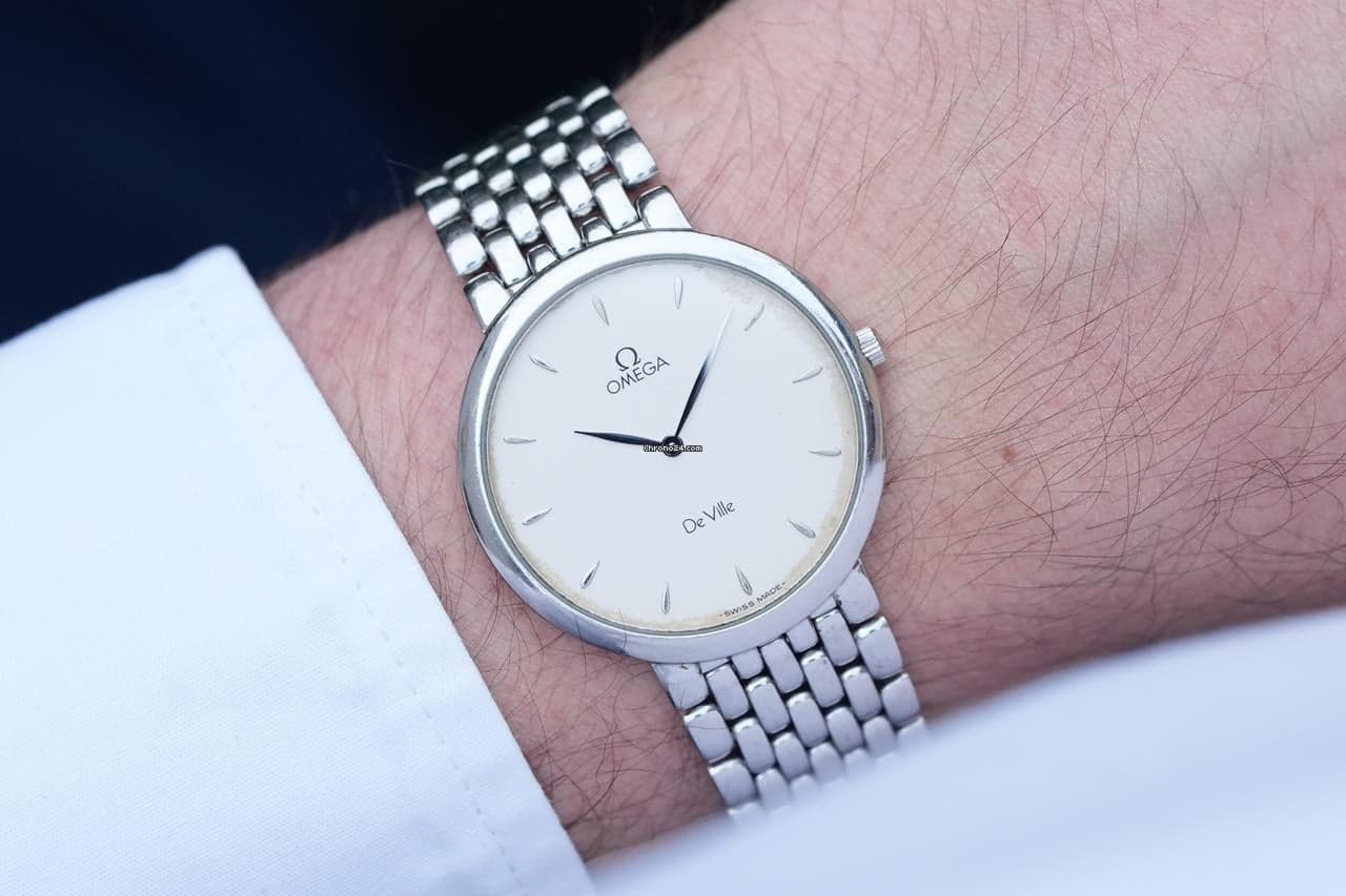 Omega De Ville Raised Hour Markers - Integrated Bracelet - Image 1