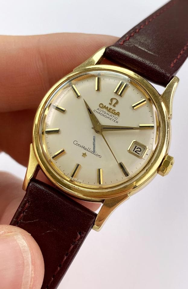 Omega Constellation Solid Gold Vollgold Vintage Automatic Automatik 14393 14393 - Thumbnail 3