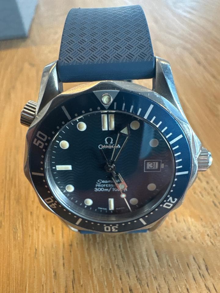 Omega Seamaster Comes with rubber strap (blue) - Thumbnail 5