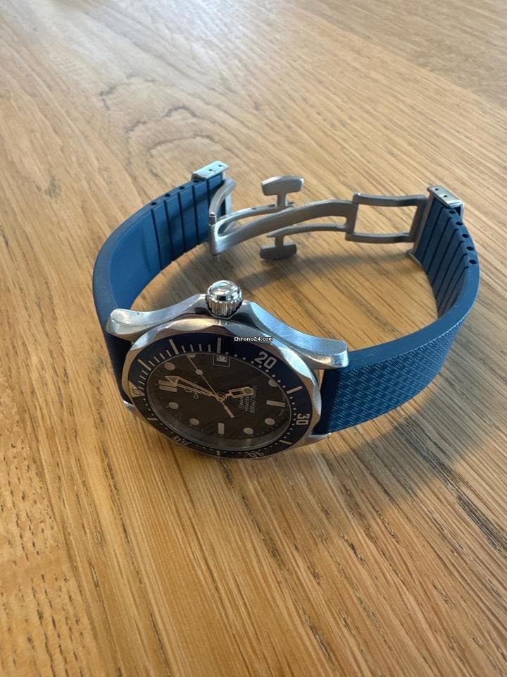Omega Seamaster Comes with rubber strap (blue) - Thumbnail 4