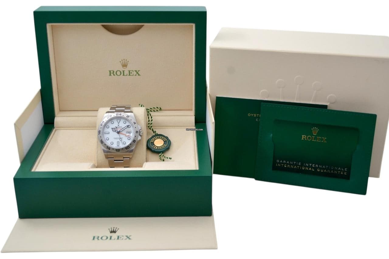 Rolex Explorer II Ref: 226570 42mm Automatic Steel Oyster White Dial Box+Papers 2024 - Thumbnail 3