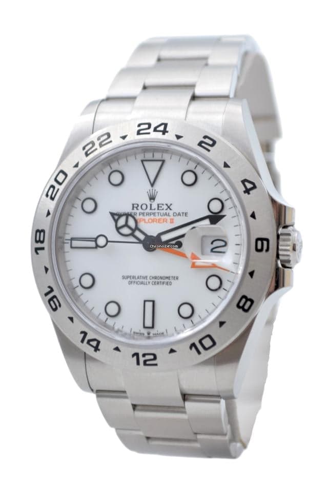 Rolex Explorer II Ref: 226570 42mm Automatic Steel Oyster White Dial Box+Papers 2024 - Thumbnail 5