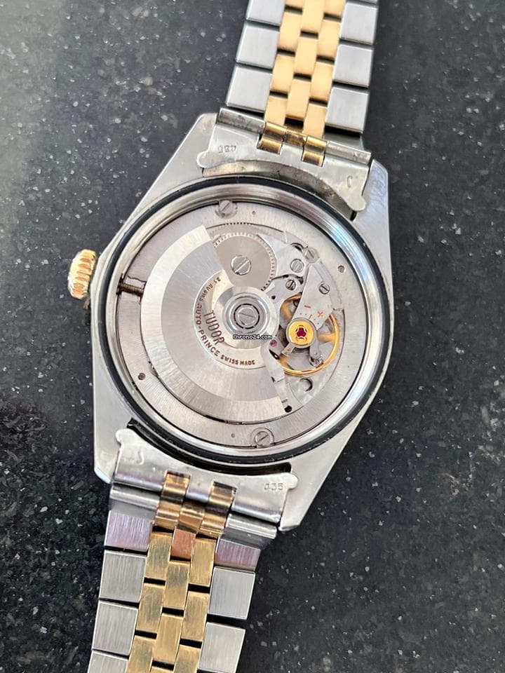 Tudor Date Prince Day Tudor Rolex Vintage Jumbo14K Gold/Steel - Thumbnail 10