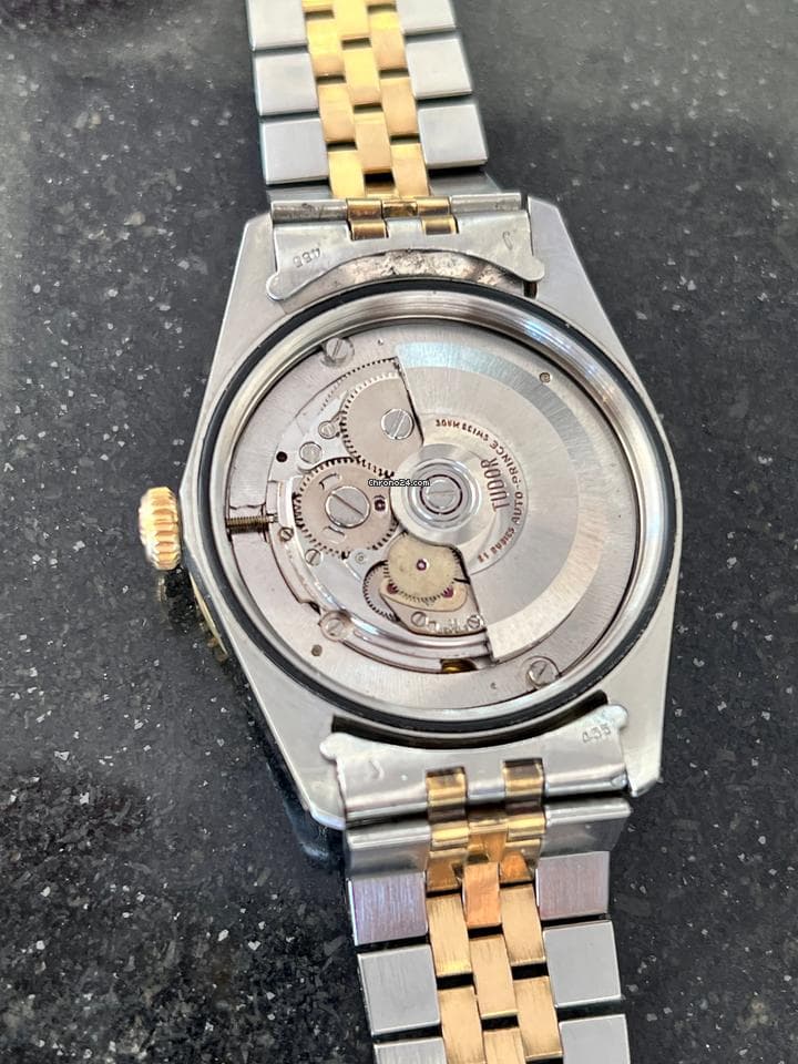 Tudor Date Prince Day Tudor Rolex Vintage Jumbo14K Gold/Steel - Thumbnail 9