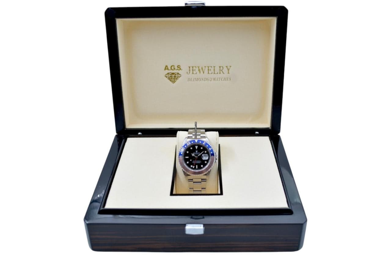 Rolex GMT-Master II Ref: 16710 40mm Automatic Oyster Steel Vintage Pepsi Bezel 1990 - Thumbnail 2