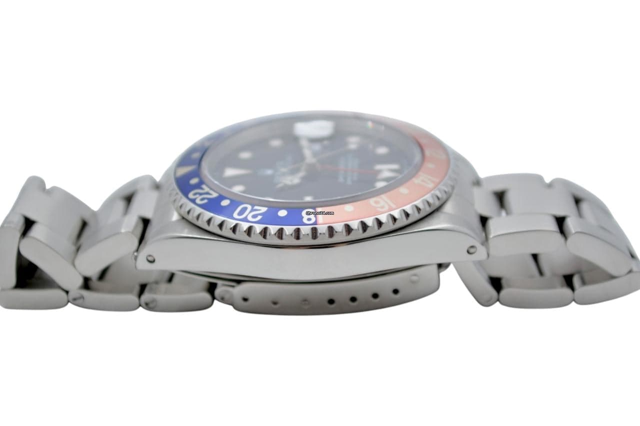 Rolex GMT-Master II Ref: 16710 40mm Automatic Oyster Steel Vintage Pepsi Bezel 1990 - Thumbnail 13