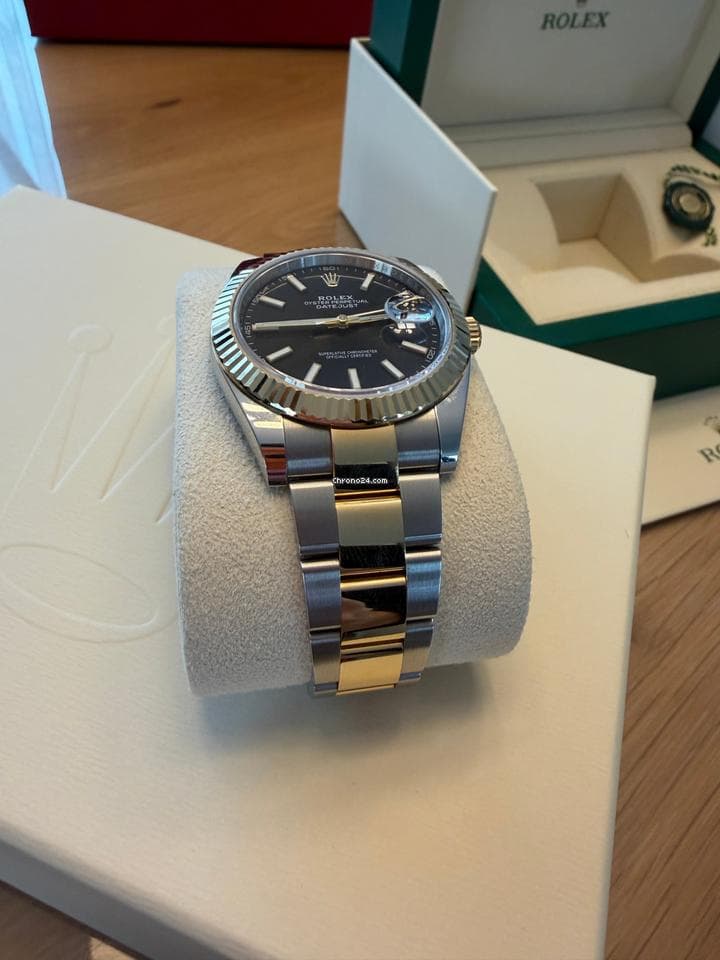 Rolex Datejust 41 Rolex Datejust 41 - Gelbgold, Stahl- schwarzes Zifferblatt - Thumbnail 4