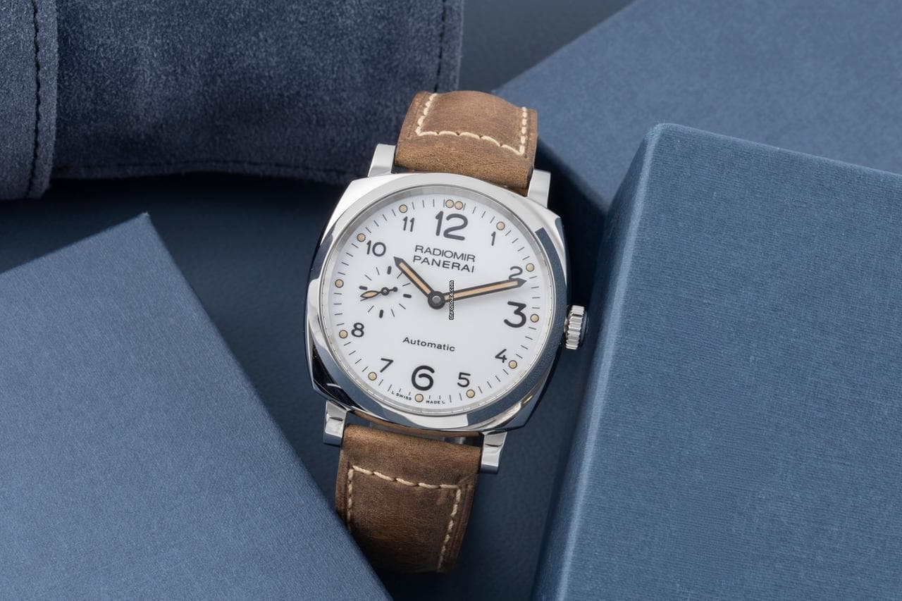 Panerai Radiomir 1940 3 Days Stahl Automatik Ref. PAM00655 Box & Papiere 2020 - Thumbnail 2