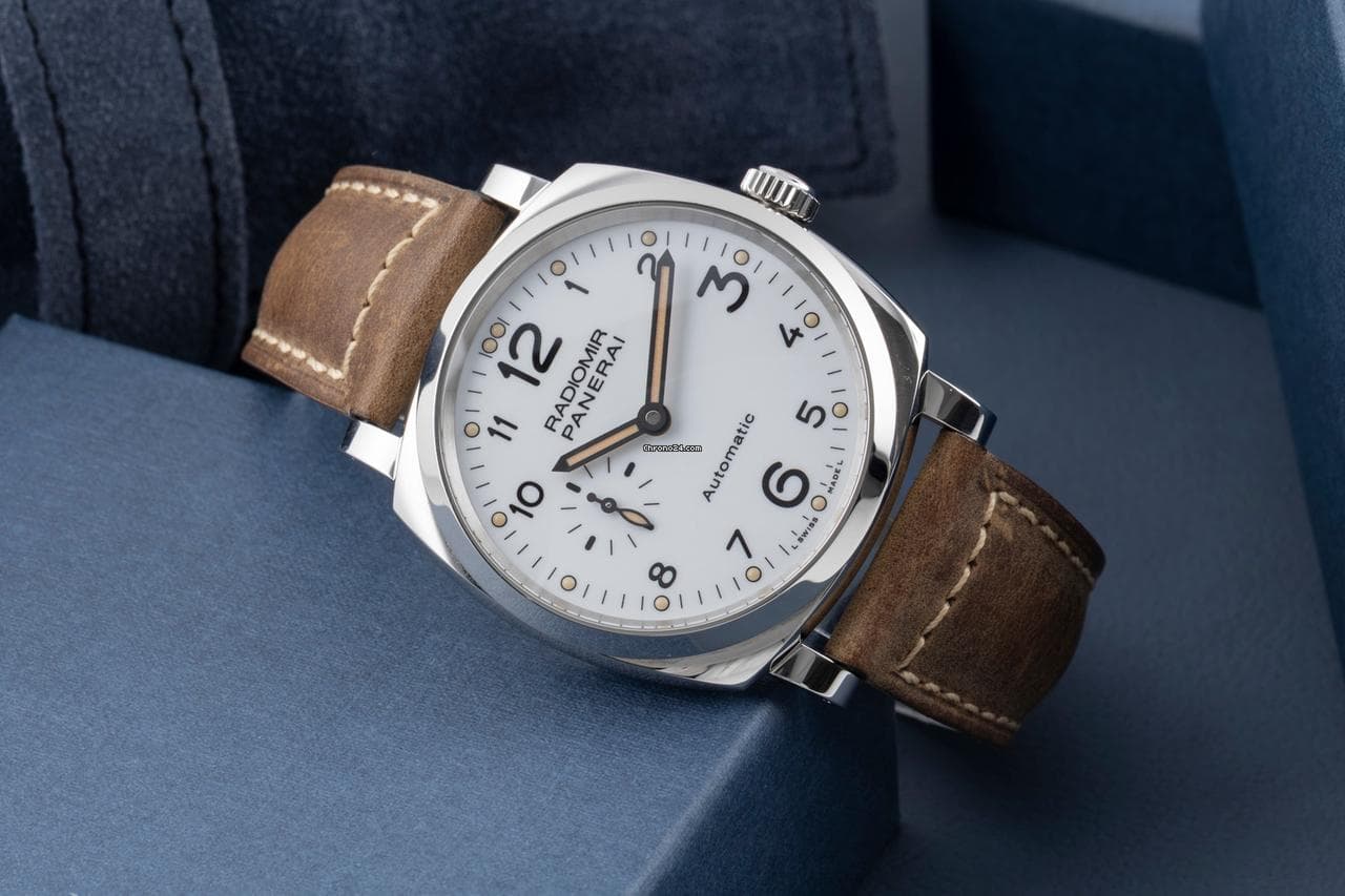 Panerai Radiomir 1940 3 Days Stahl Automatik Ref. PAM00655 Box & Papiere 2020 - Thumbnail 3