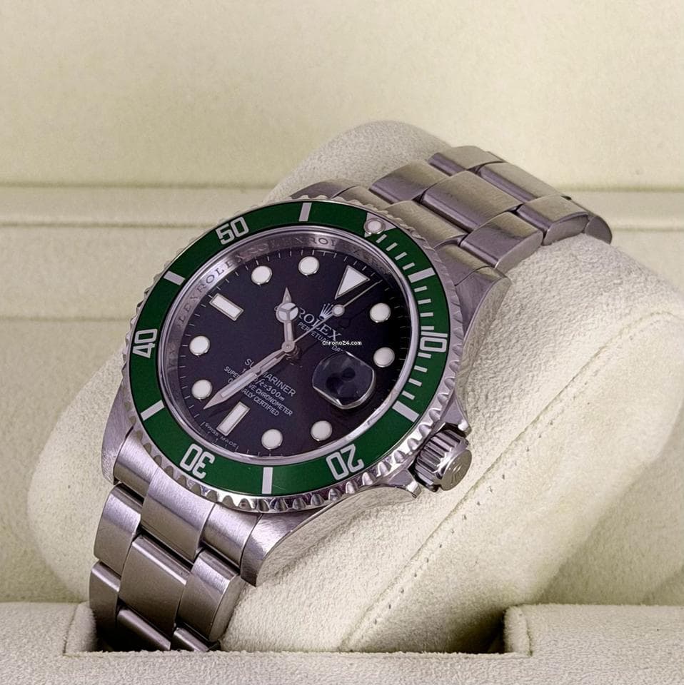 Rolex Submariner "Kermit" Never Polished ! Full Set With Tag MK5 Unconverted Collector - Thumbnail 3