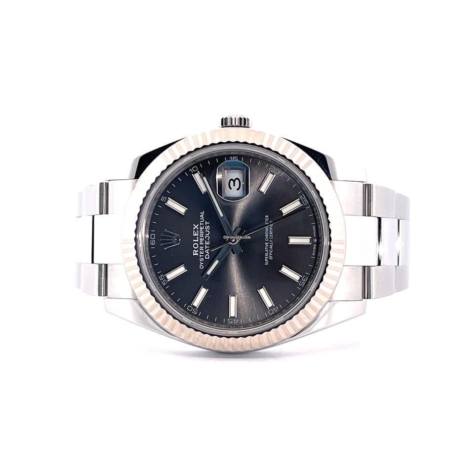 Rolex Datejust 41 Whitegold Bezel / 126334 / Oyster / Rolex Check 2026 + Paper / First Invoice / Full Set / LC100 / very good Condition / 2021 - Image 1