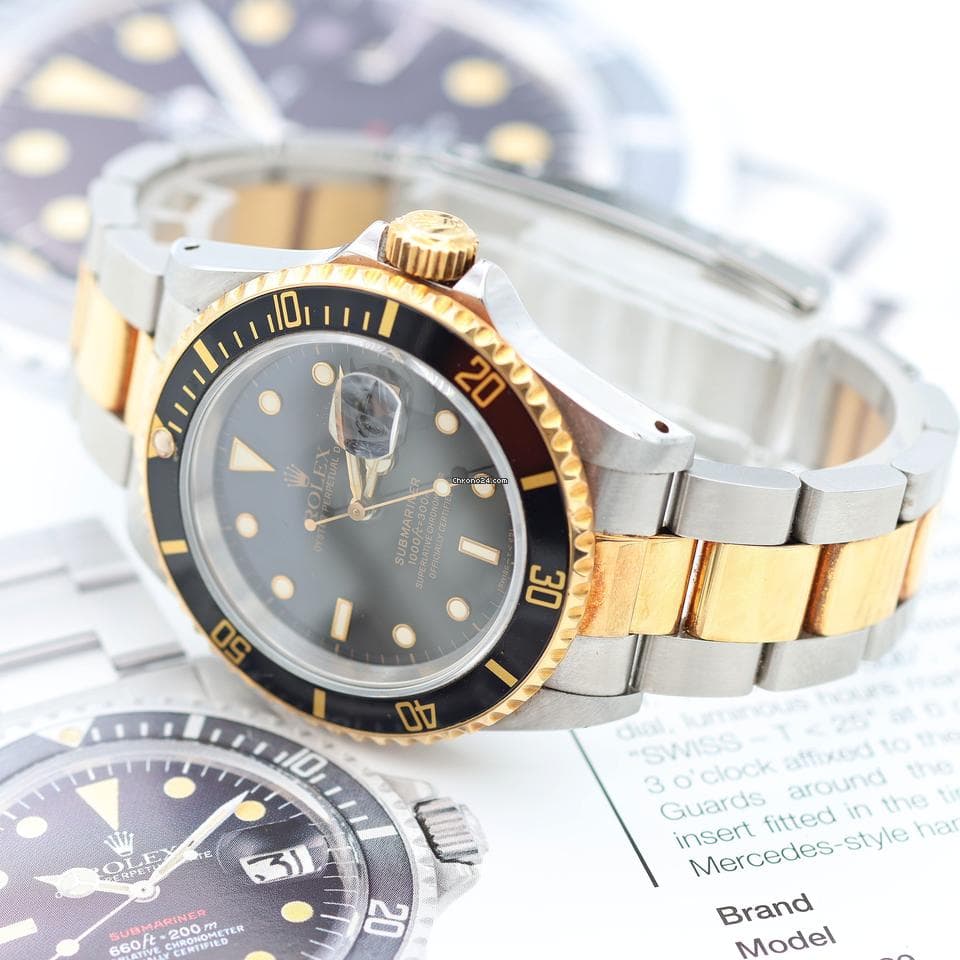 Rolex Submariner Date ref. 16613LN Steel/Gold - Full Set - Thumbnail 3