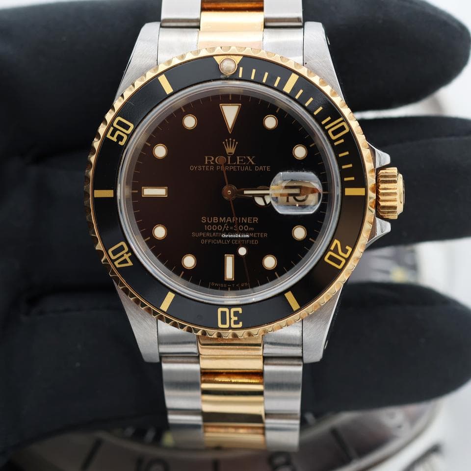 Rolex Submariner Date ref. 16613LN Steel/Gold - Full Set - Thumbnail 10
