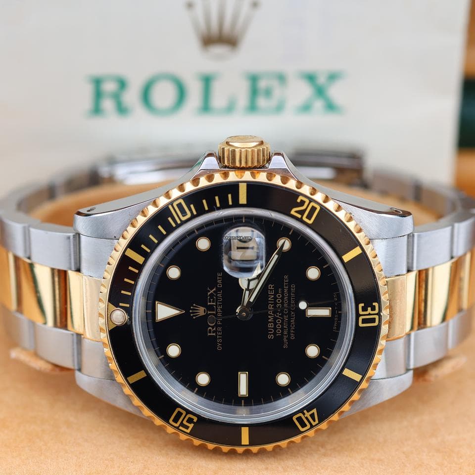 Rolex Submariner Date ref. 16613LN Steel/Gold - Full Set - Thumbnail 2