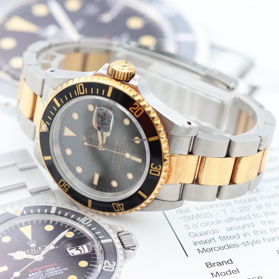 Rolex Submariner Date ref. 16613LN Steel/Gold - Full Set - Thumbnail 4