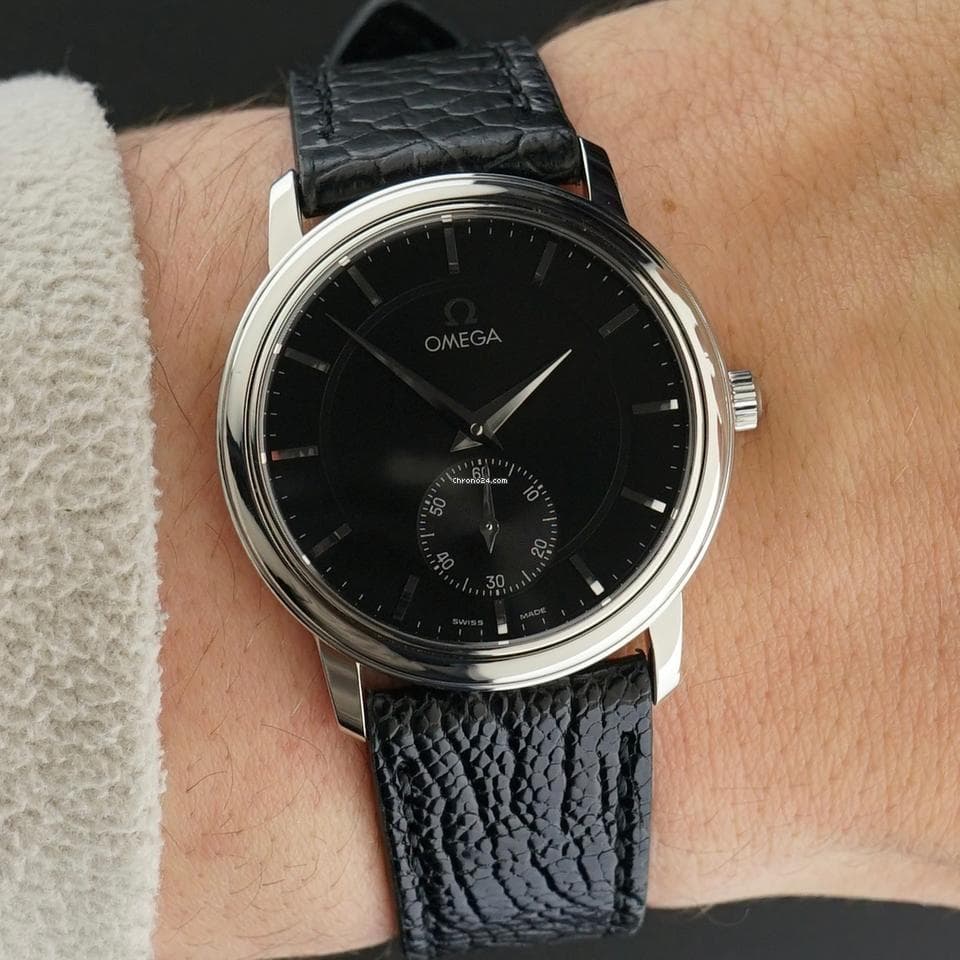 Omega Vintage Omega De Ville Prestige Black dial Manual Wind 125.0050 - 34,5mm - 1993 - Thumbnail 2