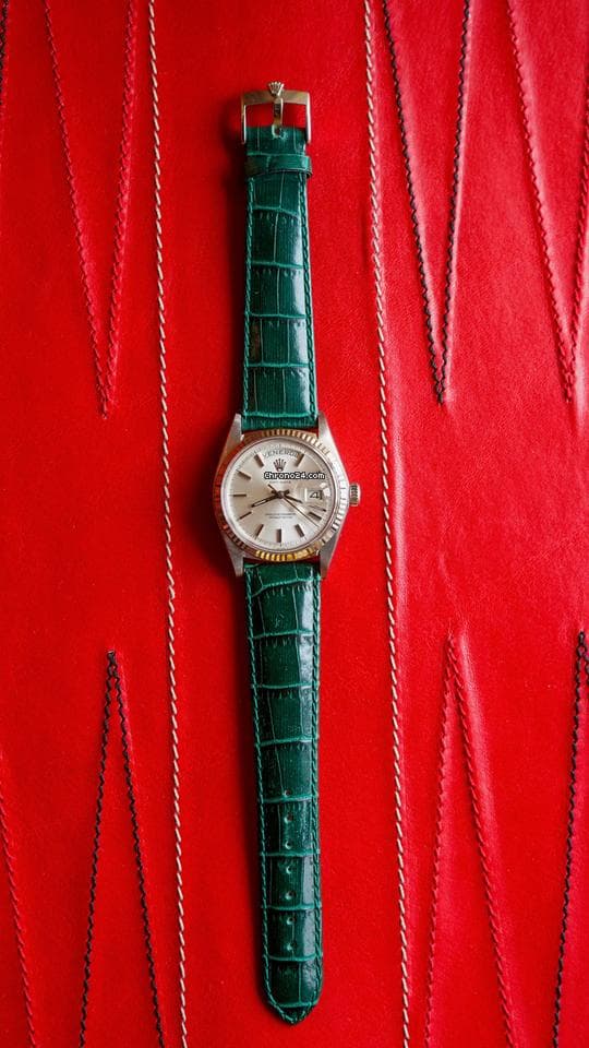 Rolex Day-Date 36 1803 No lume Pie Pan 18K White Gold - Thumbnail 7