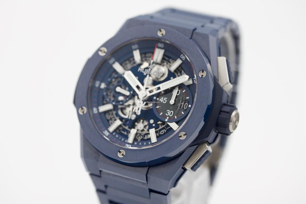 Hublot Big Bang Integral Blue Ceramic 42mm Unico Deutsch Fullset First buyer receipt 2021 Box - Thumbnail 4