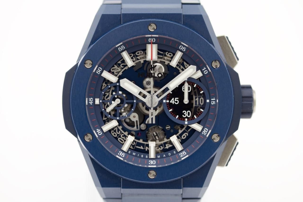 Hublot Big Bang Integral Blue Ceramic 42mm Unico Deutsch Fullset First buyer receipt 2021 Box - Image 1