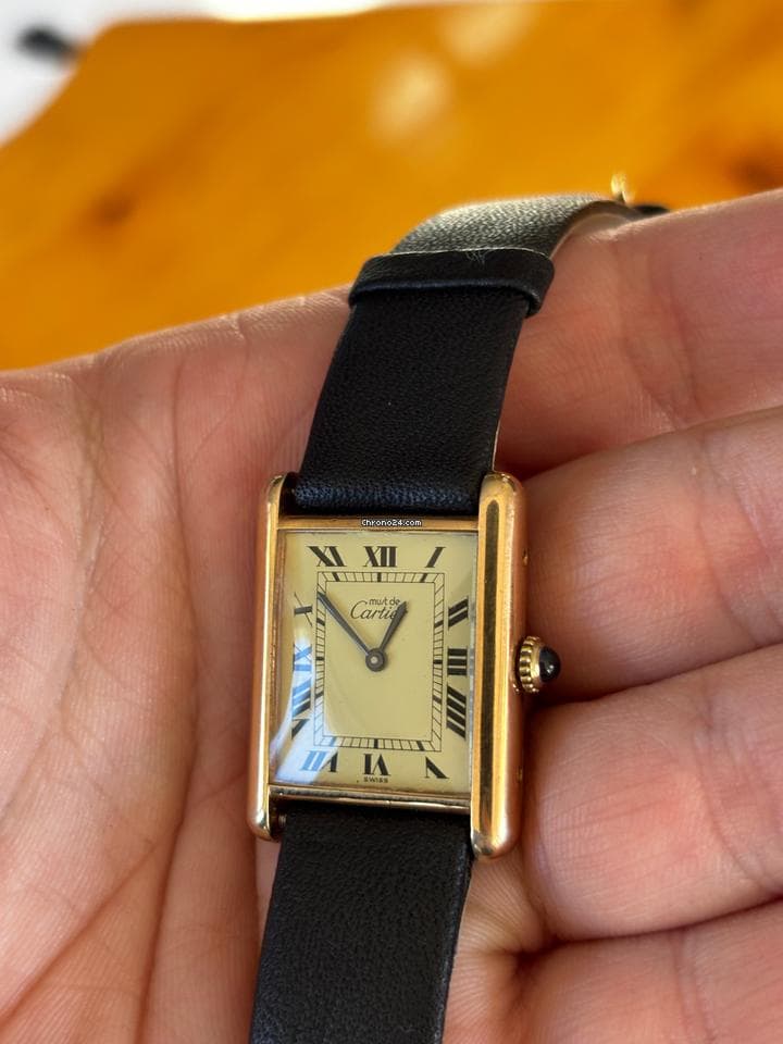 Cartier Tank Vermeil Must de Cartier Large Model 23x30 - Image 1
