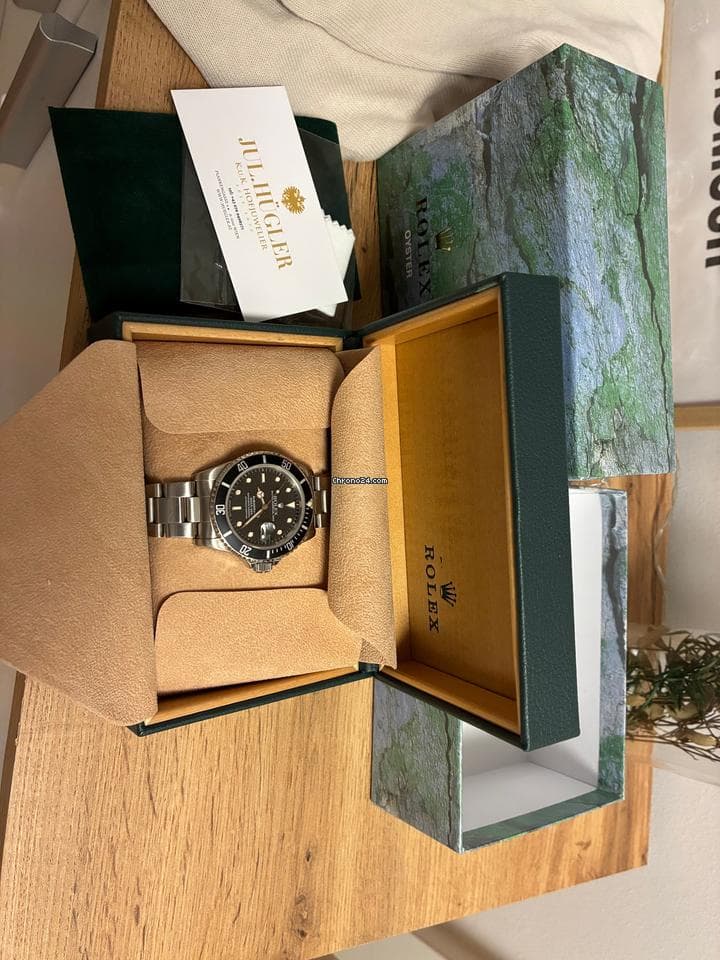 Rolex Submariner Date Rolex Submariner 16800 mit originaler Box und Garantiekarte - Thumbnail 7