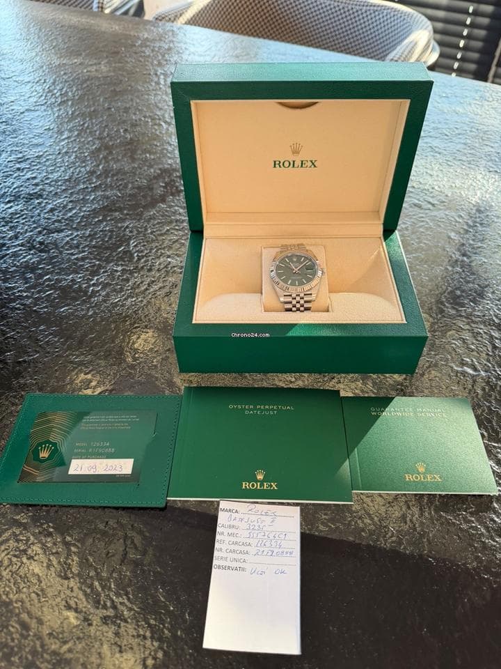 Rolex Datejust 41 Rolex Datejust 41 Green Dial Full Set - Thumbnail 8