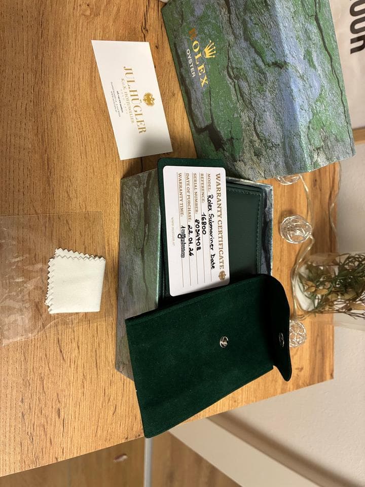 Rolex Submariner Date Rolex Submariner 16800 mit originaler Box und Garantiekarte - Thumbnail 5