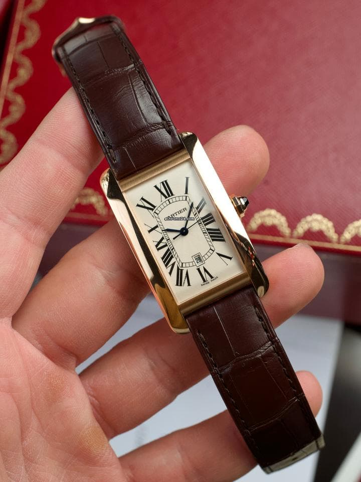 Cartier Tank Americaine  Box & unsigned papers - Image 1