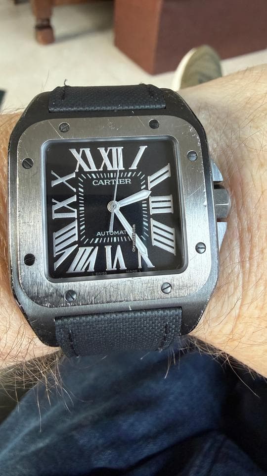 Cartier Santos 100 Serviced August 2025, service documents and box - Thumbnail 12