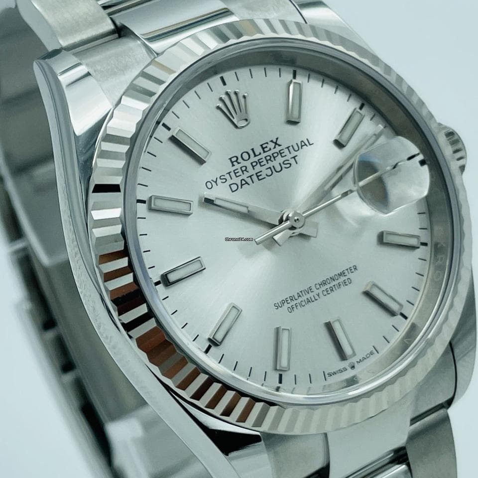 Rolex Datejust 36 Rolex Datejust 36mm « Silver Dial » 2022 Fullset - Thumbnail 2