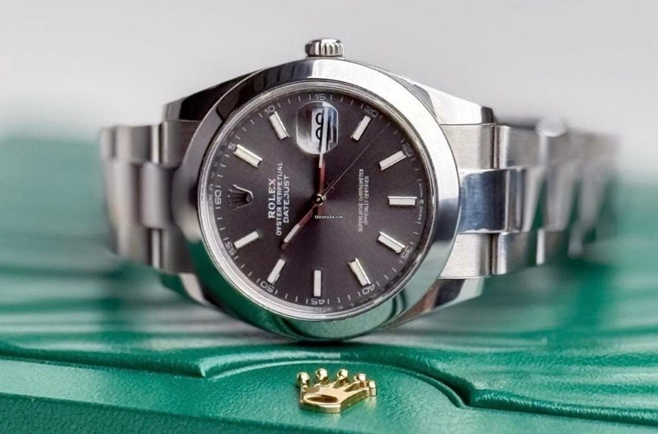 Rolex Datejust 41 05/201 - deutsche Auslieferung - Top Zustand - ZB grau