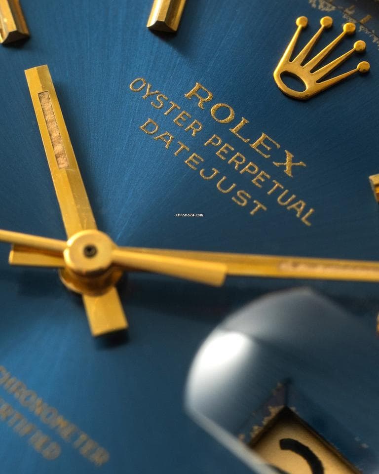 Rolex Datejust ref 1601 Blue Jeans Dial Featuring a French Hallmark on the caseback - Thumbnail 13