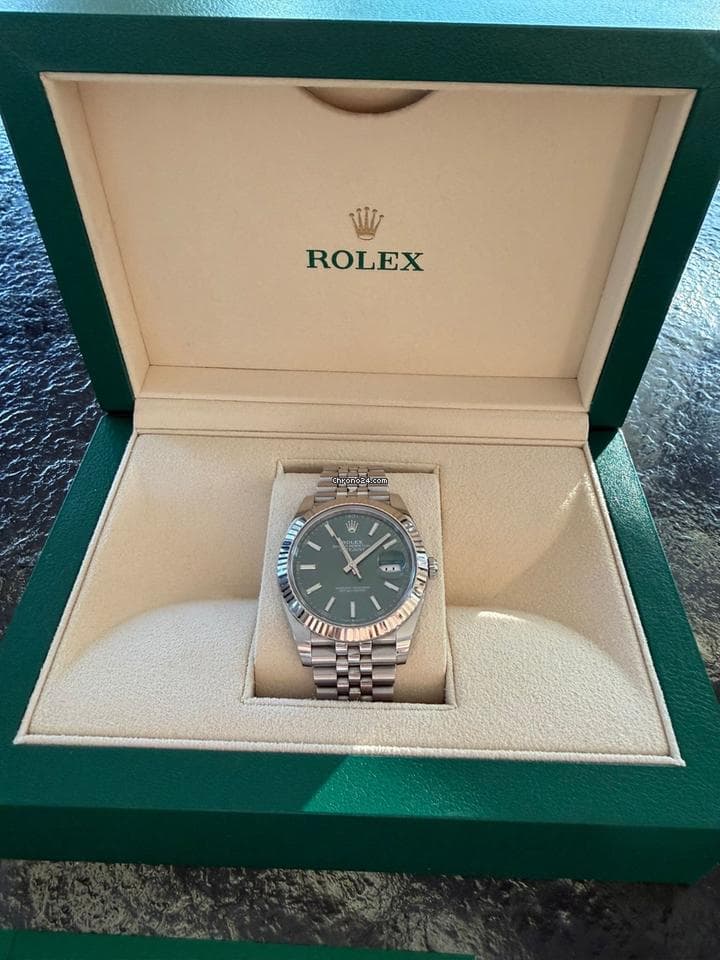 Rolex Datejust 41 Rolex Datejust 41 Green Dial Full Set - Thumbnail 6