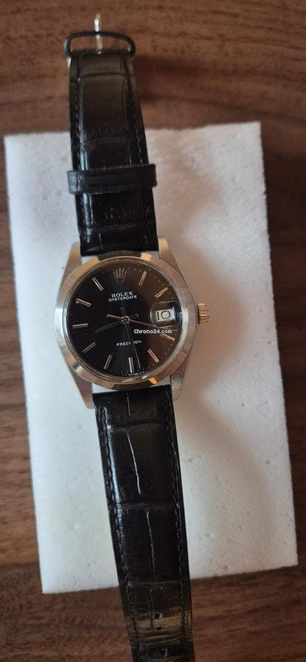 Rolex Oyster Date Rolex Oysterdate Precision 6694 – Black Dial – Vintage 34mm - Thumbnail 3